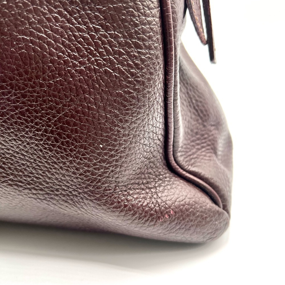 ISANTI BURGUNDY LEATHER BAG SATCHEL SHOULDER BAG GENUINE LEATHER  MADE IN ITALY - Picture 9 of 17